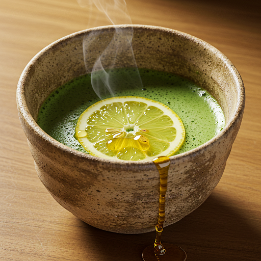 matcha lemon honey for cough and cold