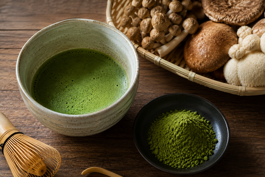 matcha mushroom blends healthy herb tea