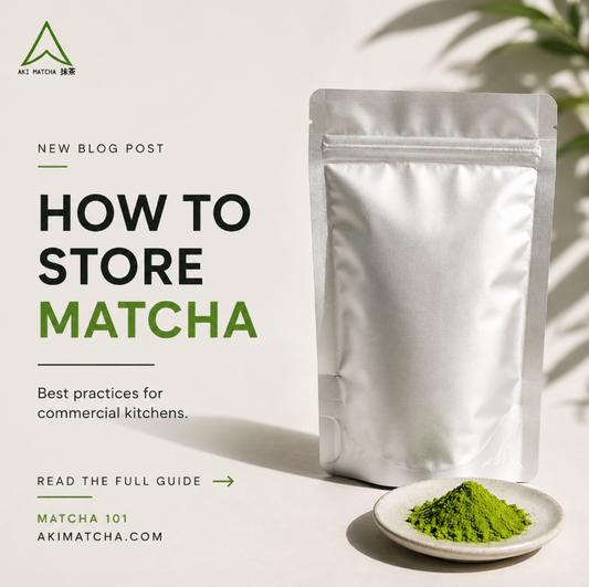 How to store Matcha by Aki matcha wholesale matcha supplier