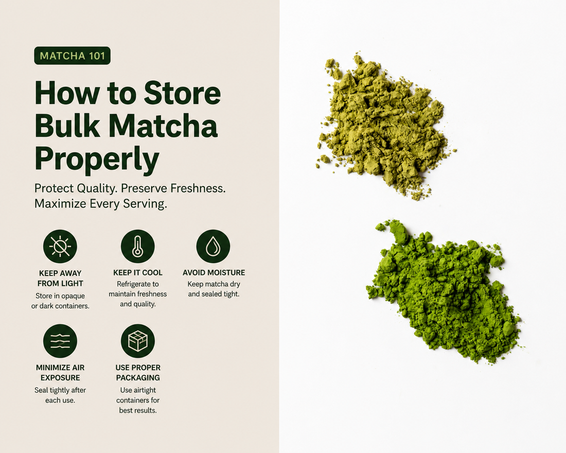 How to Store Bulk Matcha Properly to Protect Freshness and Color